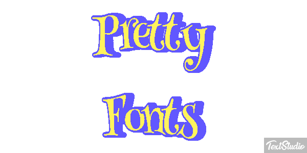 Pretty Fonts Efeito do texto