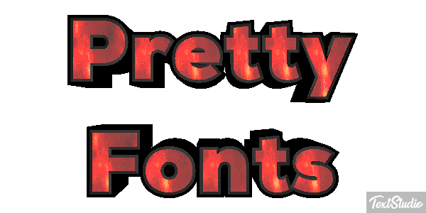 Pretty Fonts Efeito do texto