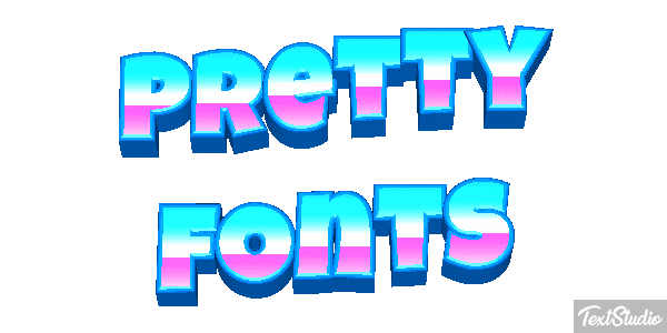 Pretty Fonts Efeito do texto