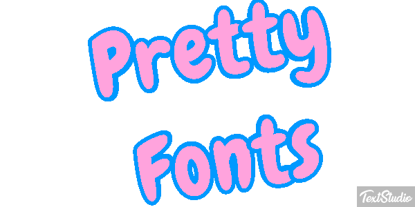 Pretty Fonts Efeito do texto