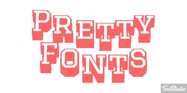 Pretty Fonts Efeito do texto