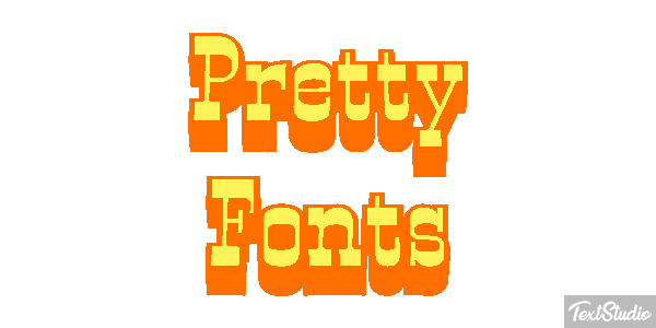 Pretty Fonts Efeito do texto