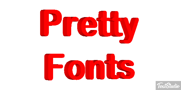 Pretty Fonts Efeito do texto