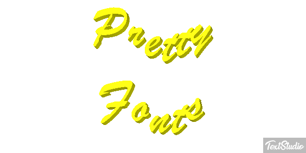 Pretty Fonts Efeito do texto