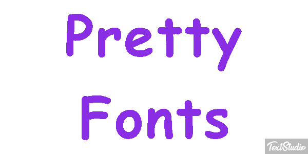 Pretty Fonts Efeito do texto