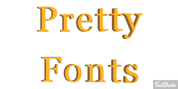 Pretty Fonts Efeito do texto
