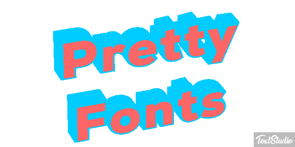 Pretty Fonts Efeito do texto