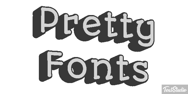 Pretty Fonts Efeito do texto
