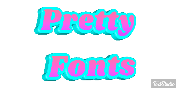 Pretty Fonts Efeito do texto