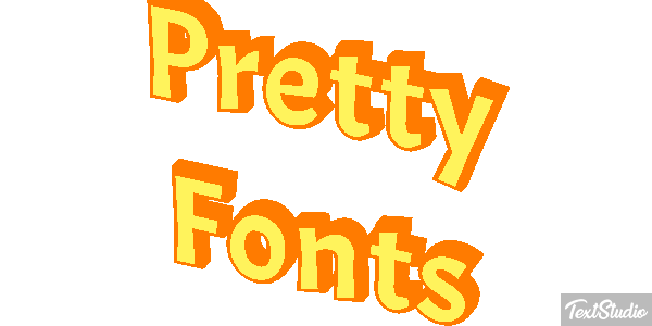 Pretty Fonts Efeito do texto
