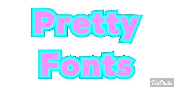 Pretty Fonts Efeito do texto