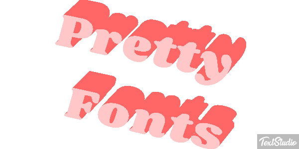 Pretty Fonts Efeito do texto