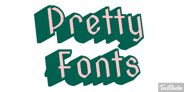 Pretty Fonts Efeito do texto