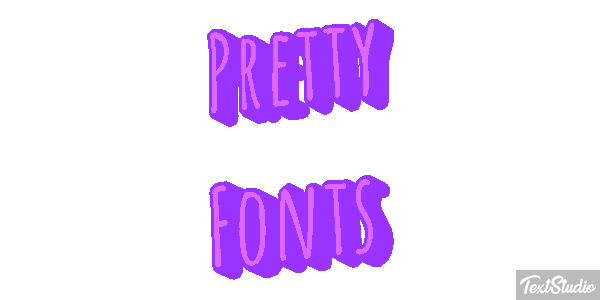 Pretty Fonts Efeito do texto