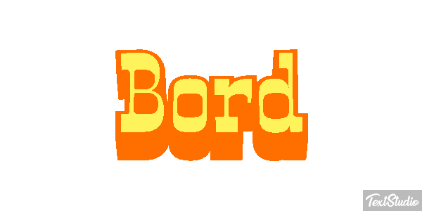 Bord Effet de texte
