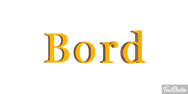 Bord Effet de texte