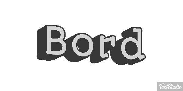 Bord Effet de texte