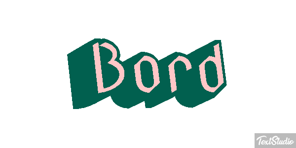Bord Effet de texte
