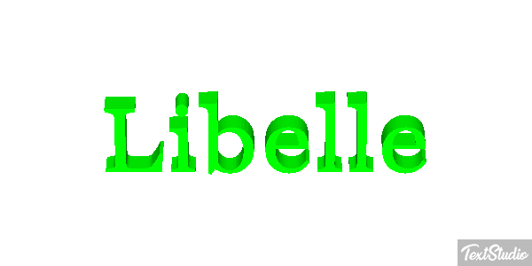 Libelle Effet de texte