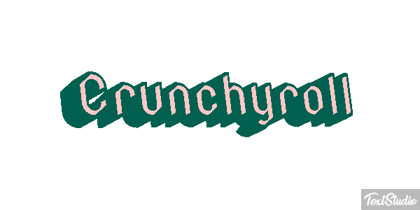 Crunchyroll Efeito do texto