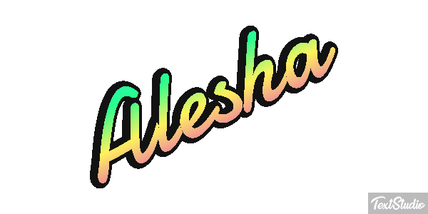 Alesha Effet de texte