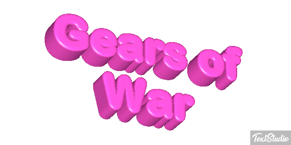 Gears of War Текстовый эффект