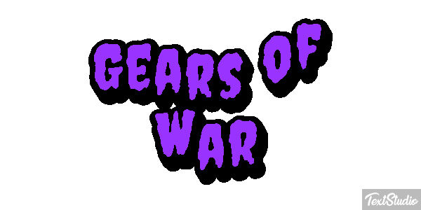 Gears of War Текстовый эффект