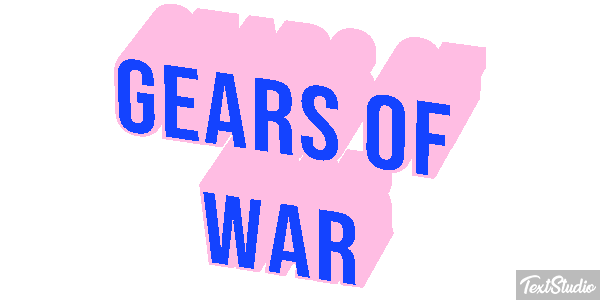 Gears of War Текстовый эффект