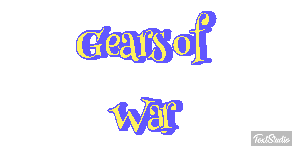Gears of War Текстовый эффект