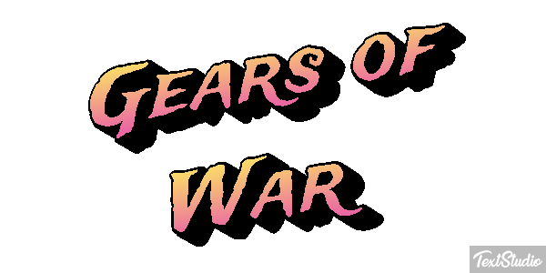 Gears of War Текстовый эффект