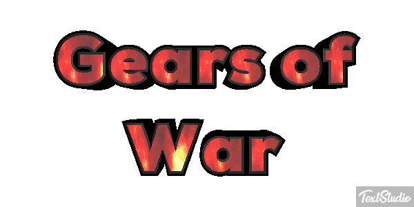 Gears of War Текстовый эффект