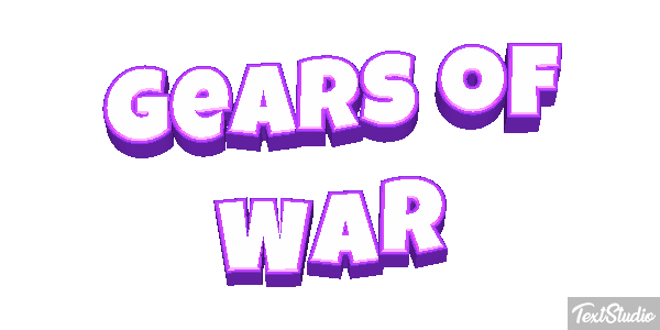 Gears of War Текстовый эффект