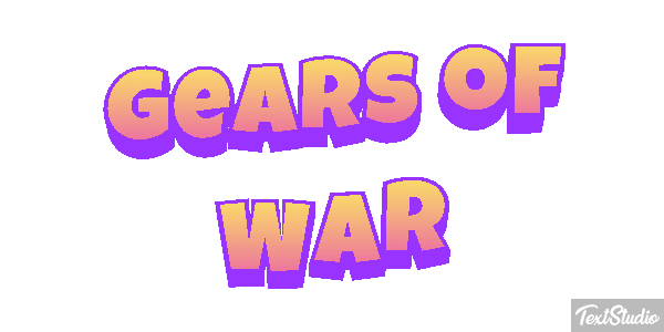 Gears of War Текстовый эффект