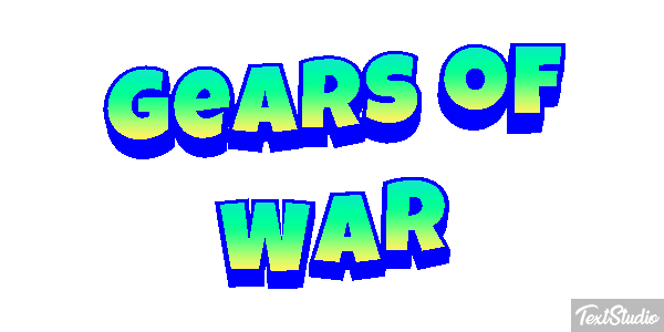 Gears of War Текстовый эффект