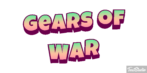 Gears of War Текстовый эффект