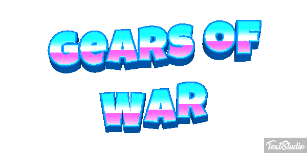 Gears of War Текстовый эффект