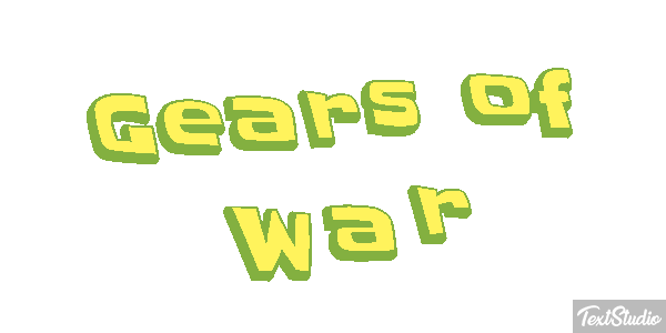 Gears of War Текстовый эффект