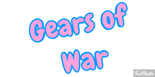 Gears of War Текстовый эффект