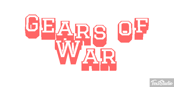 Gears of War Текстовый эффект