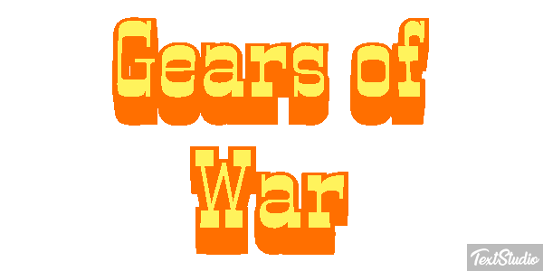 Gears of War Текстовый эффект