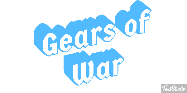 Gears of War Текстовый эффект