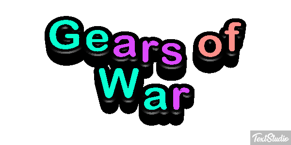 Gears of War Текстовый эффект