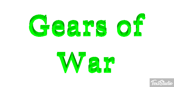 Gears of War Текстовый эффект