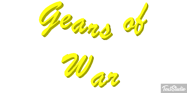 Gears of War Текстовый эффект