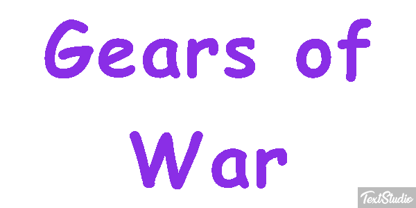 Gears of War Текстовый эффект