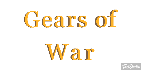 Gears of War Текстовый эффект
