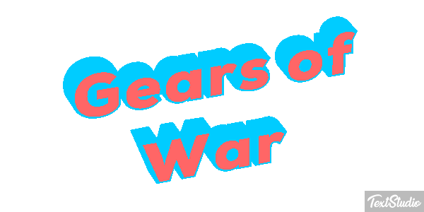 Gears of War Текстовый эффект