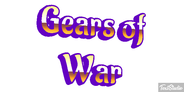 Gears of War Текстовый эффект