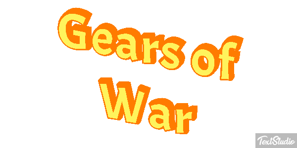 Gears of War Текстовый эффект