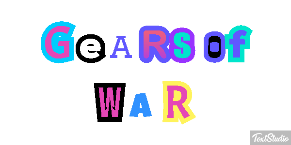Gears of War Текстовый эффект